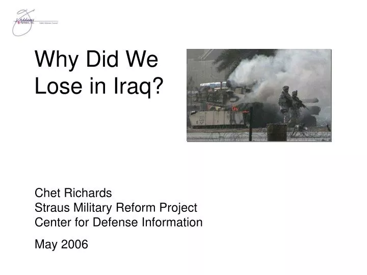 why did we lose in iraq