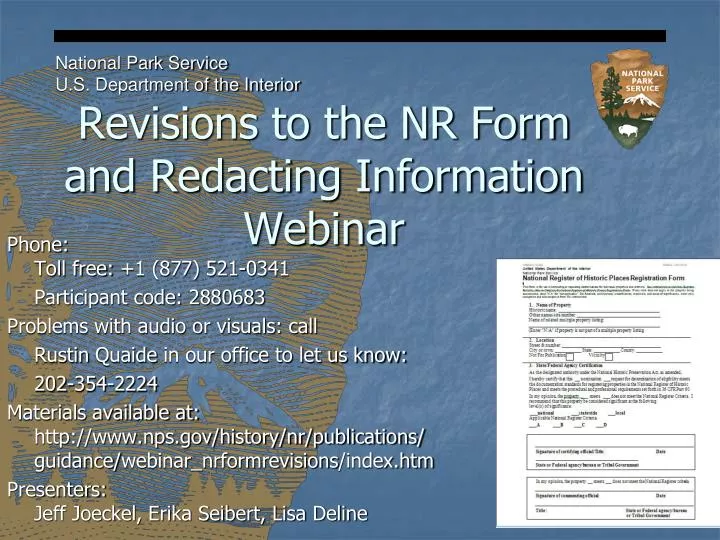 revisions to the nr form and redacting information webinar