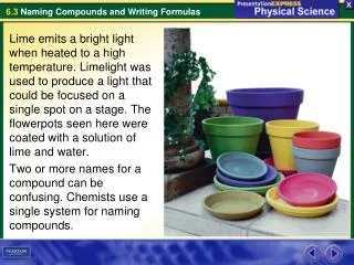 What information do the name and formula of an ionic compound provide?