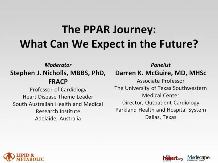 the ppar journey what can we expect in the future