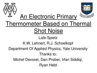 An Electronic Primary Thermometer Based on Thermal Shot Noise