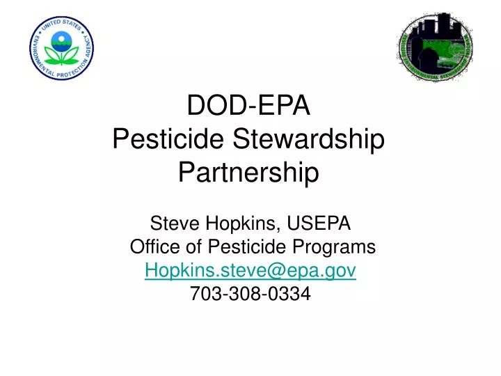 dod epa pesticide stewardship partnership