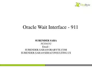 Oracle Wait Interface - 911