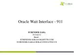 Oracle Wait Interface - 911 - slide 1
