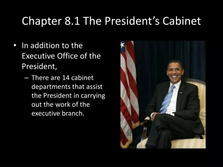 chapter 8 1 the president s cabinet