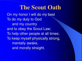 The Scout Oath