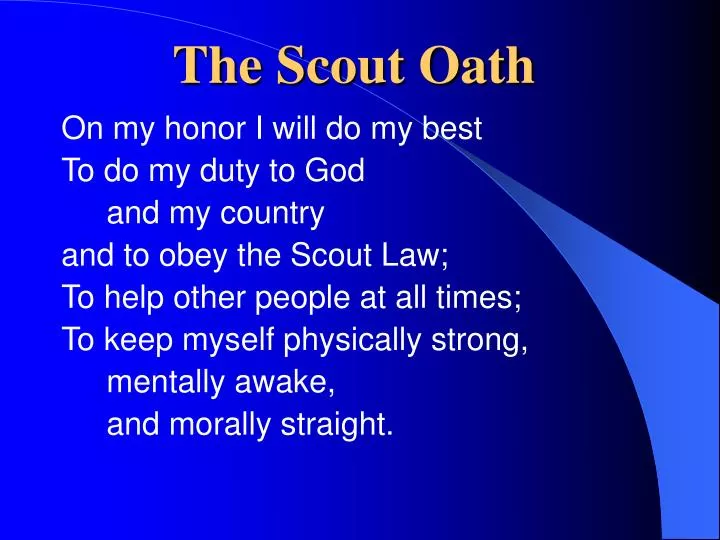 the scout oath