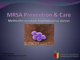 MRSA Prevention &amp; Care Methicillin-resistant Staphylococcus aureus