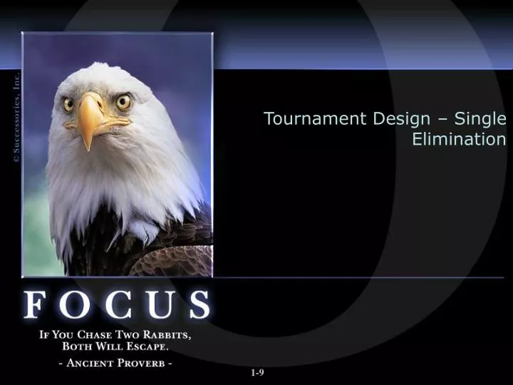 tournament design single elimination