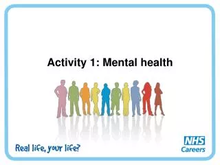 Activity 1: Mental health