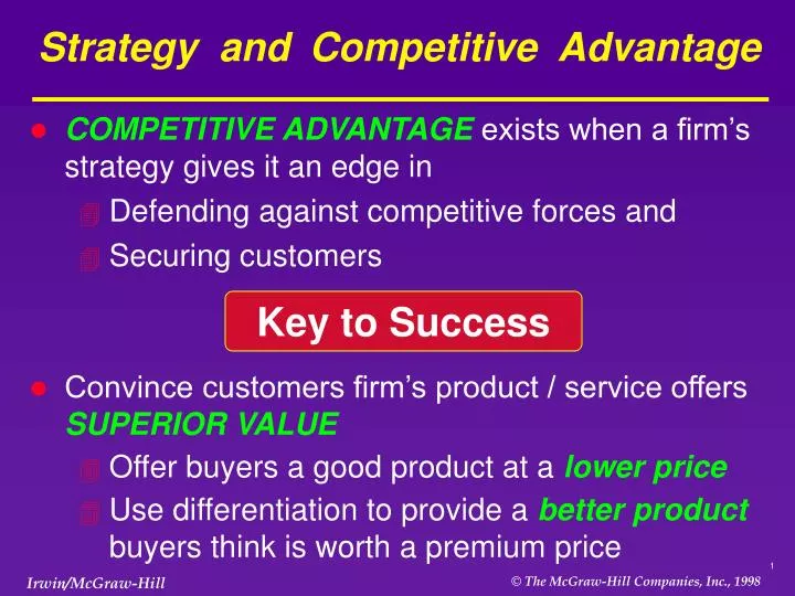 strategy and competitive advantage