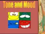 Tone and Mood - slide 1