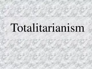 totalitarianism