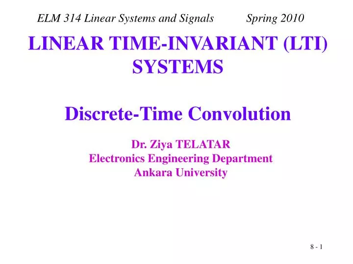 linear time invariant lti systems discrete time convolution
