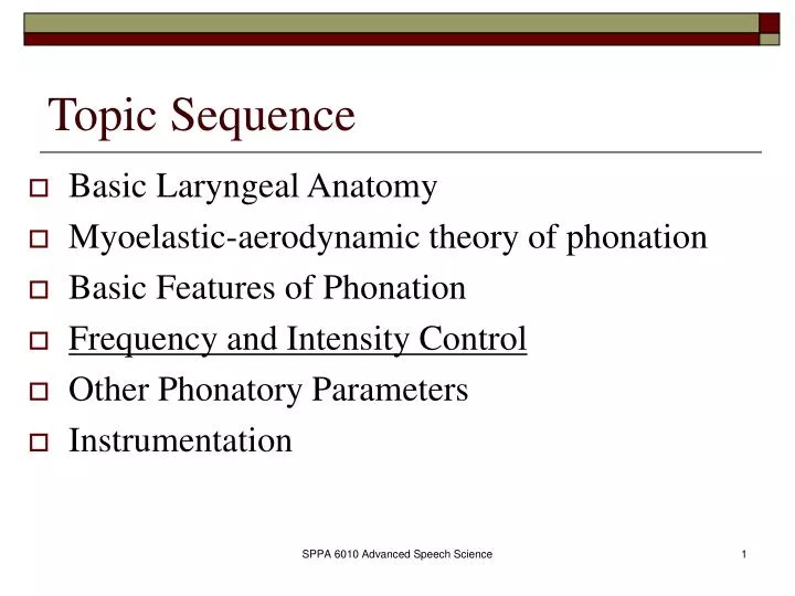 topic sequence