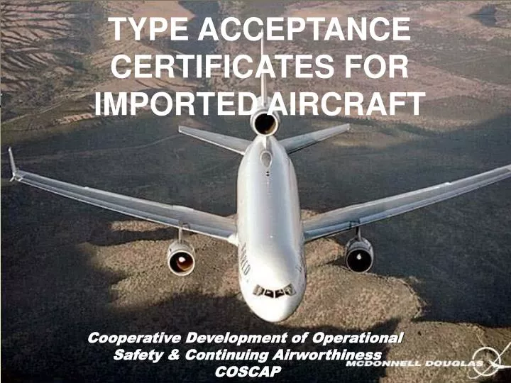 type acceptance certificates for imported aircraft