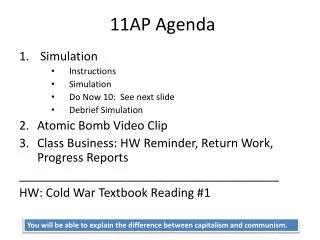 11AP Agenda