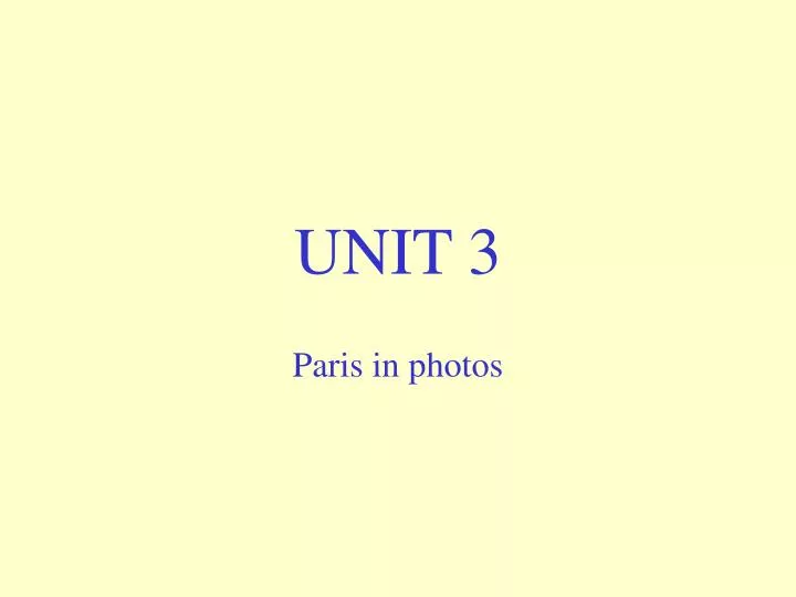 unit 3