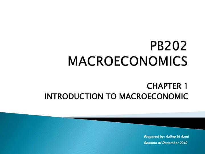 PPT - PB202 MACROECONOMICS PowerPoint Presentation, Free Download - ID ...