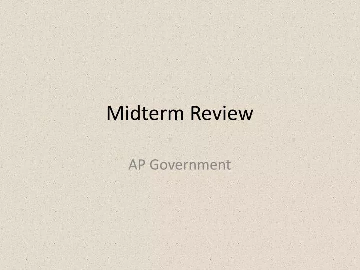 midterm review