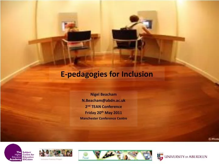 e pedagogies for inclusion