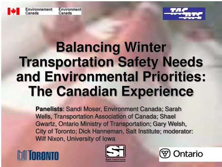 balancing winter transportation safety needs and environmental priorities the canadian experience