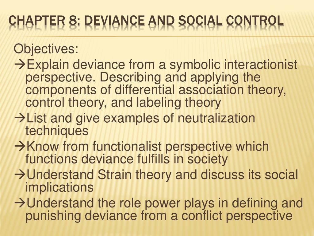 PPT - Chapter 8: Deviance and Social Control PowerPoint Presentation ...
