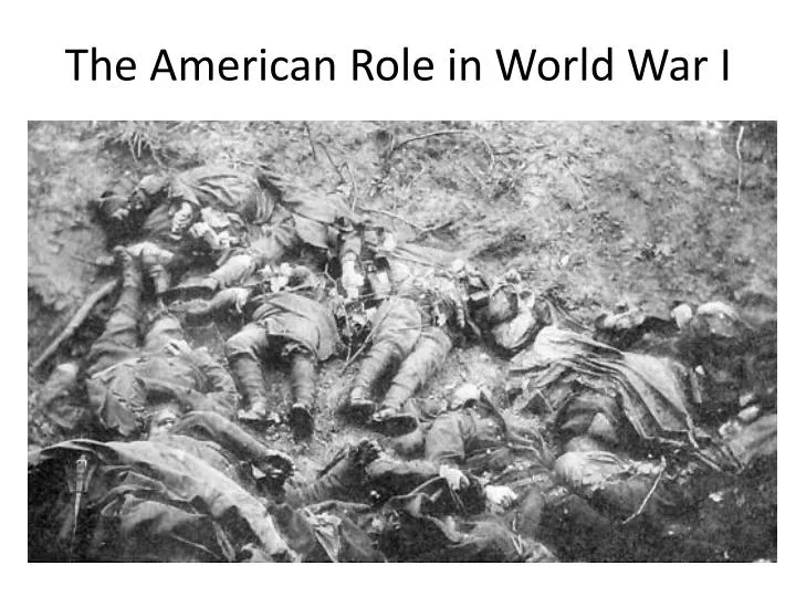the american role in world war i