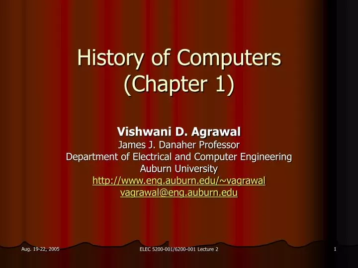 history of computers chapter 1
