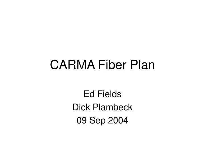carma fiber plan