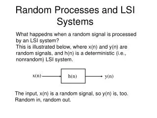 Random Processes and LSI Systems