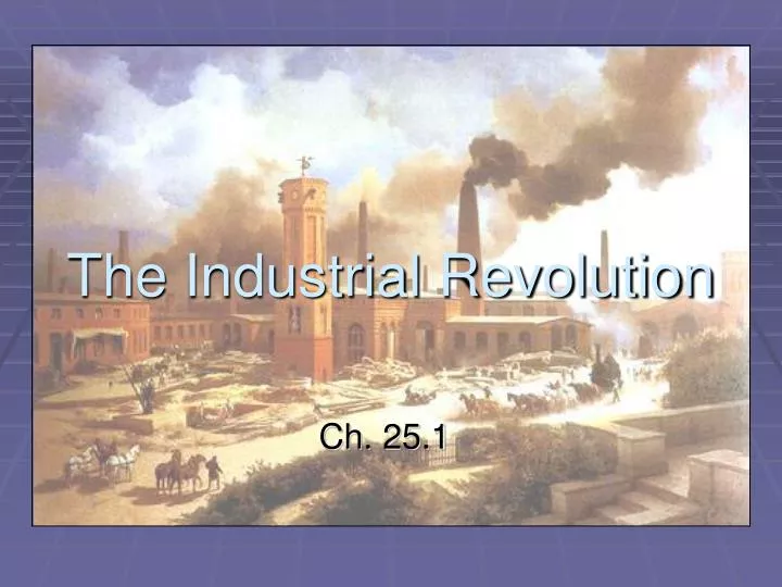 the industrial revolution