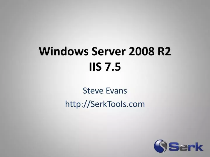 windows server 2008 r2 iis 7 5