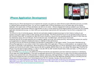 iPhone Development - iPhone Developers - iPhone Mobile Progr