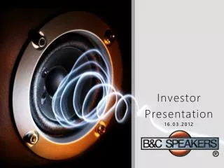 Investor Presentation 16.03.2012