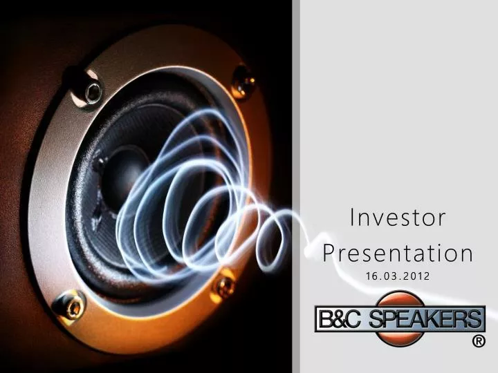 investor presentation 16 03 2012