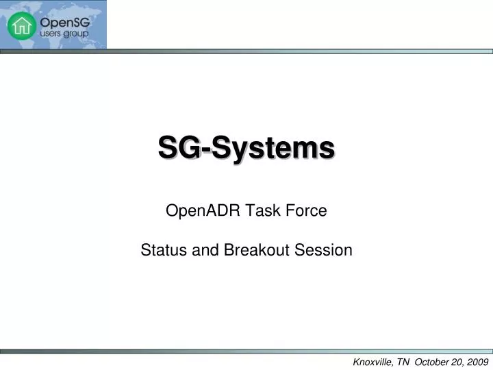 sg systems