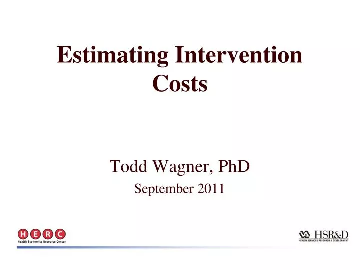 estimating intervention costs