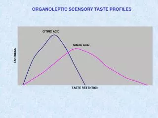 ORGANOLEPTIC SCENSORY TASTE PROFILES
