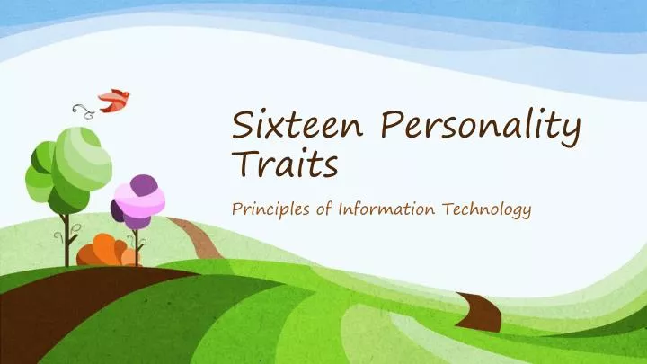 sixteen personality traits