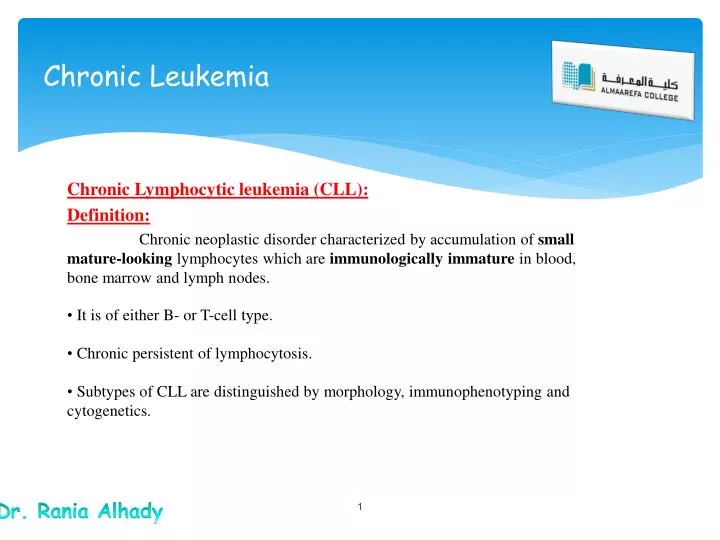 chronic leukemia
