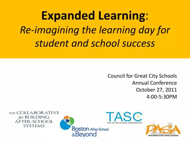 council for great city schools annual conference october 27 2011 4 00 5 30pm