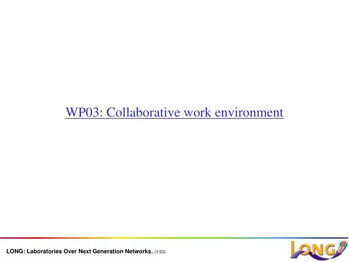 wp03 collaborative work environment