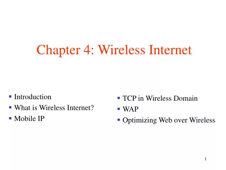 chapter 4 wireless internet