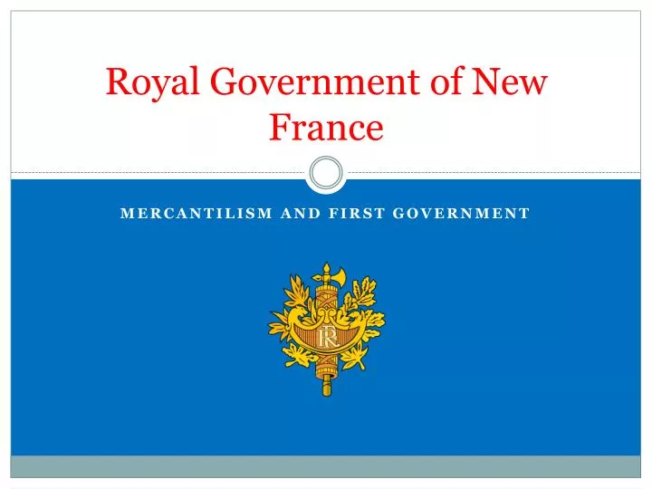 royal government of new france