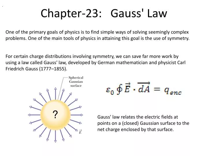 chapter 23 gauss law