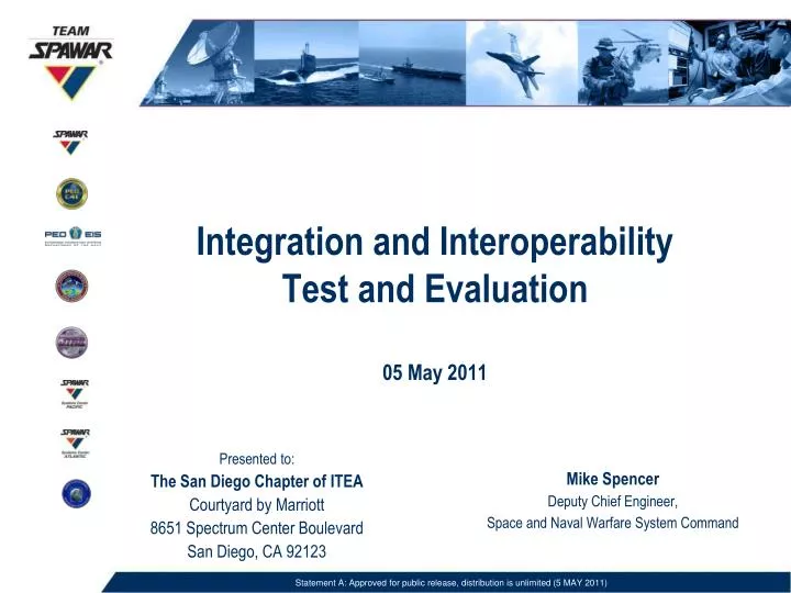 integration and interoperability test and evaluation 05 may 2011
