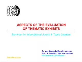 ASPECTS OF THE EVALUATION OF THEMATIC EXHIBITS