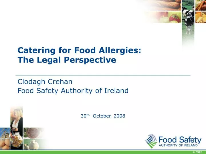 catering for food allergies the legal perspective