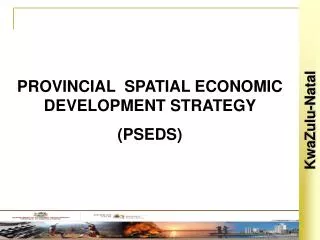 PROVINCIAL SPATIAL ECONOMIC DEVELOPMENT STRATEGY (PSEDS)